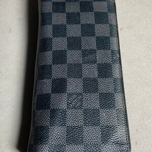 Louis Vuitton Damier Graphite Porte Feuille Brazza Long Wallet